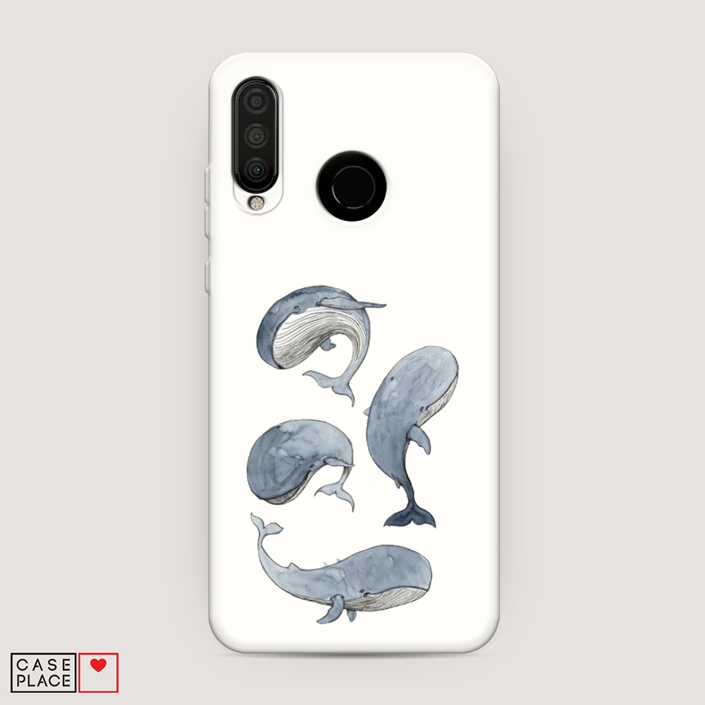 

Матовый силиконовый чехол "Звездочки графика белая" на Honor 7X