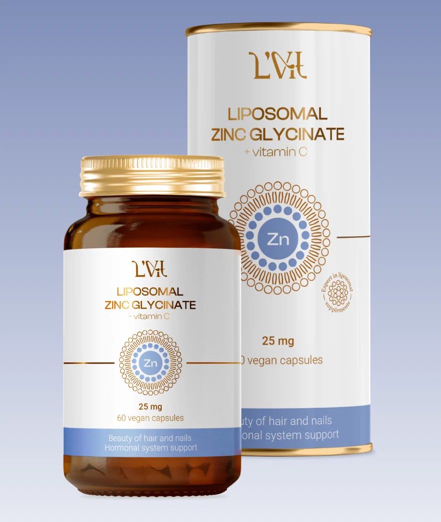 Липосомальный Цинк + Витамин C Liposomal Vitamins в капсулах, 60 капсул