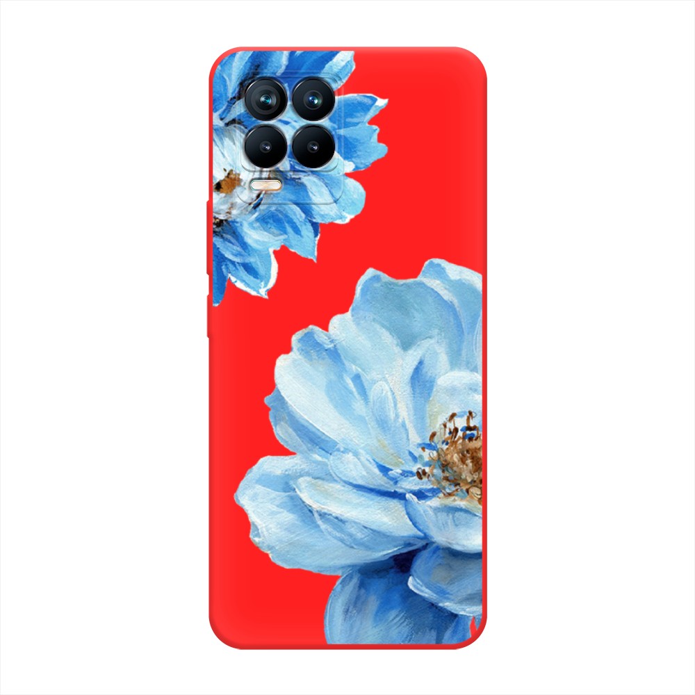 

Чехол Awog на Realme 8/8 Pro "Голубые клематисы", Разноцветный, 255453-1