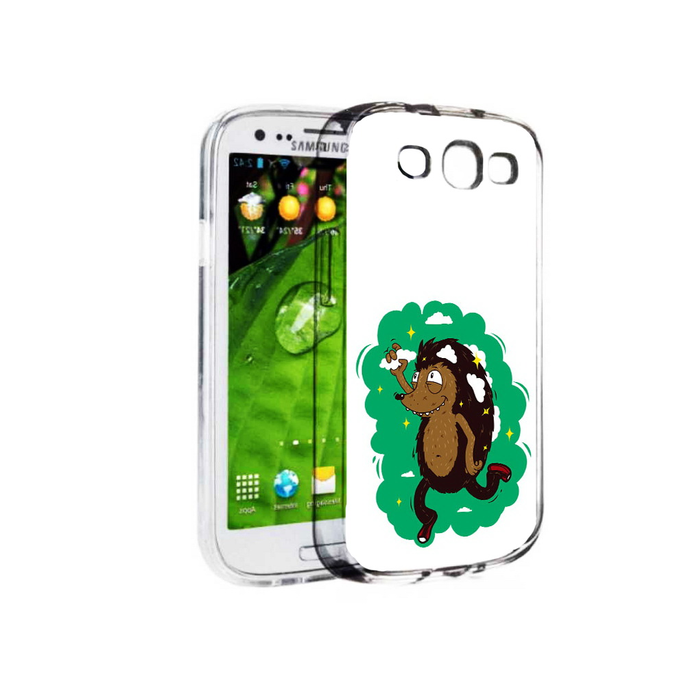 

Чехол MyPads Tocco для Samsung Galaxy S3 Ежик в облаках (PT123108.507.77), Прозрачный, Tocco