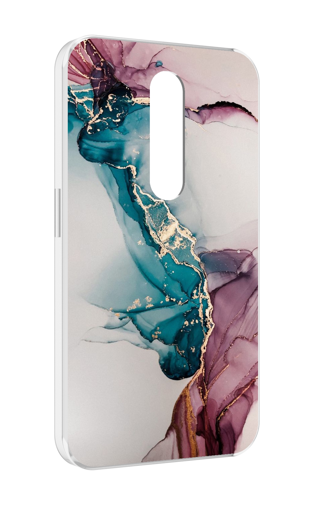 

Чехол MyPads фиолетовый синий краски для Motorola Moto X Force (XT1585 / XT1581), Прозрачный, Tocco