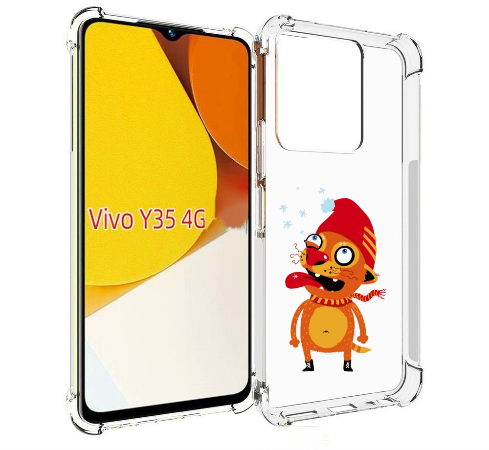 

Чехол MyPads Зимний кот для Vivo Y35 4G 2022 / Vivo Y22, Прозрачный, Tocco