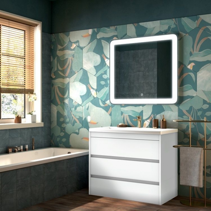 

Мебель для ванной напольная Art&Max Family 100 Bianco Lucido