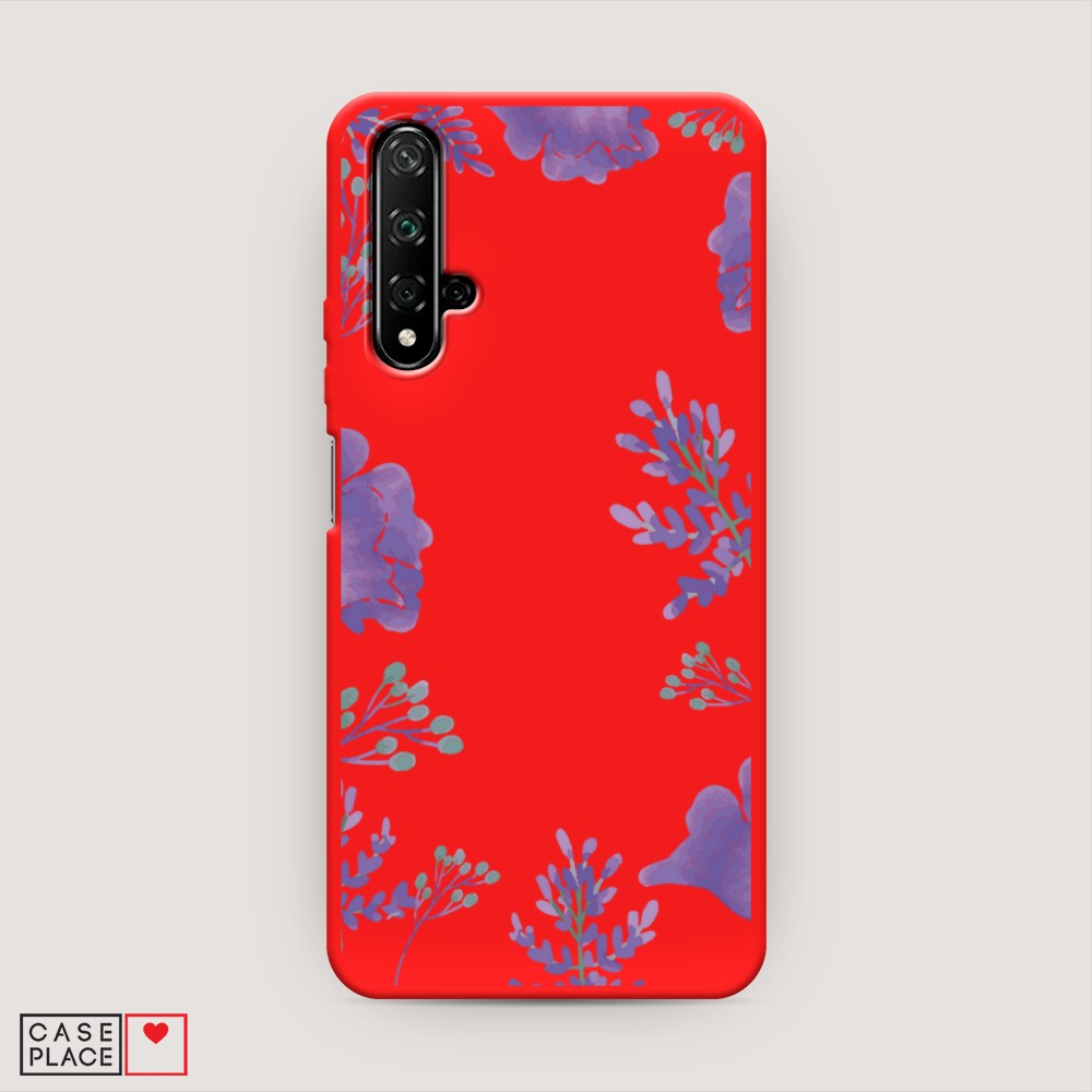 

Чехол Awog на Honor 20/Huawei Nova 5T "Сиреневая цветочная рамка", Разноцветный, 69553-1