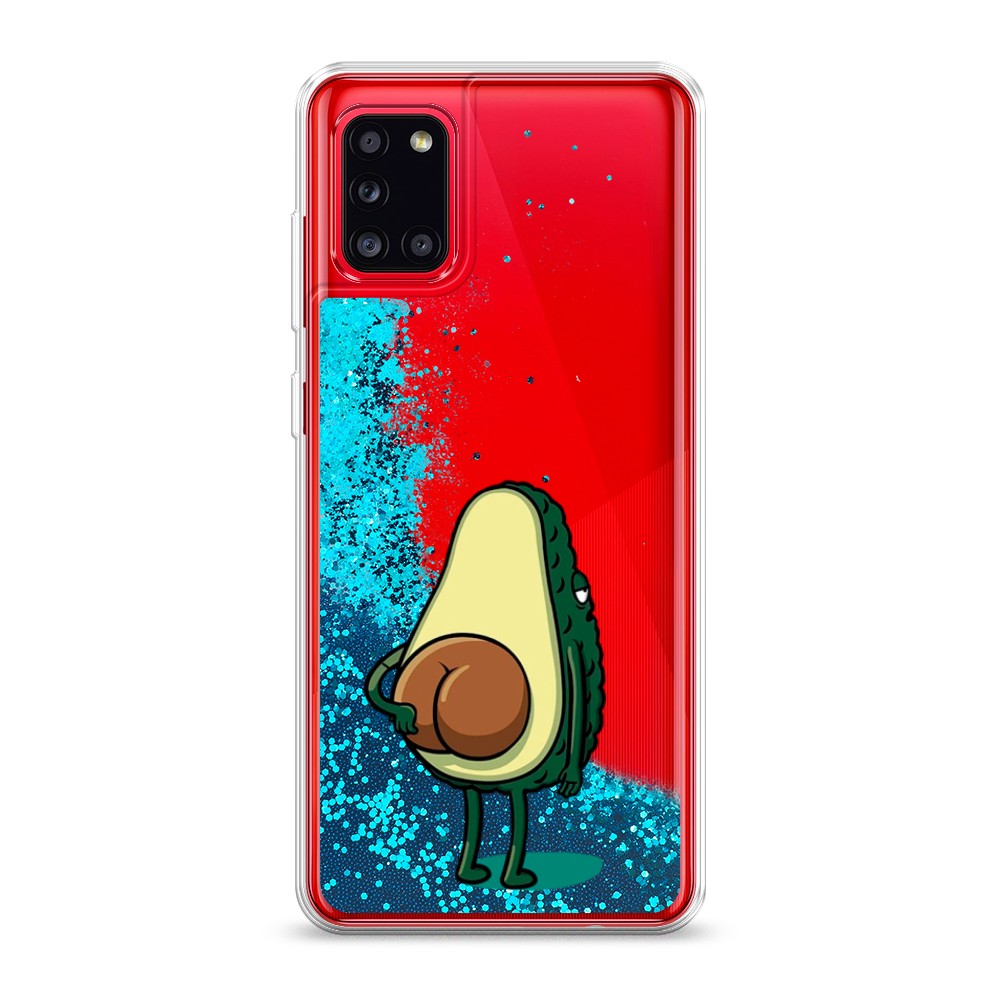 

Жидкий чехол с блестками "Попа авокадо" на Samsung Galaxy A31, 2100393-1