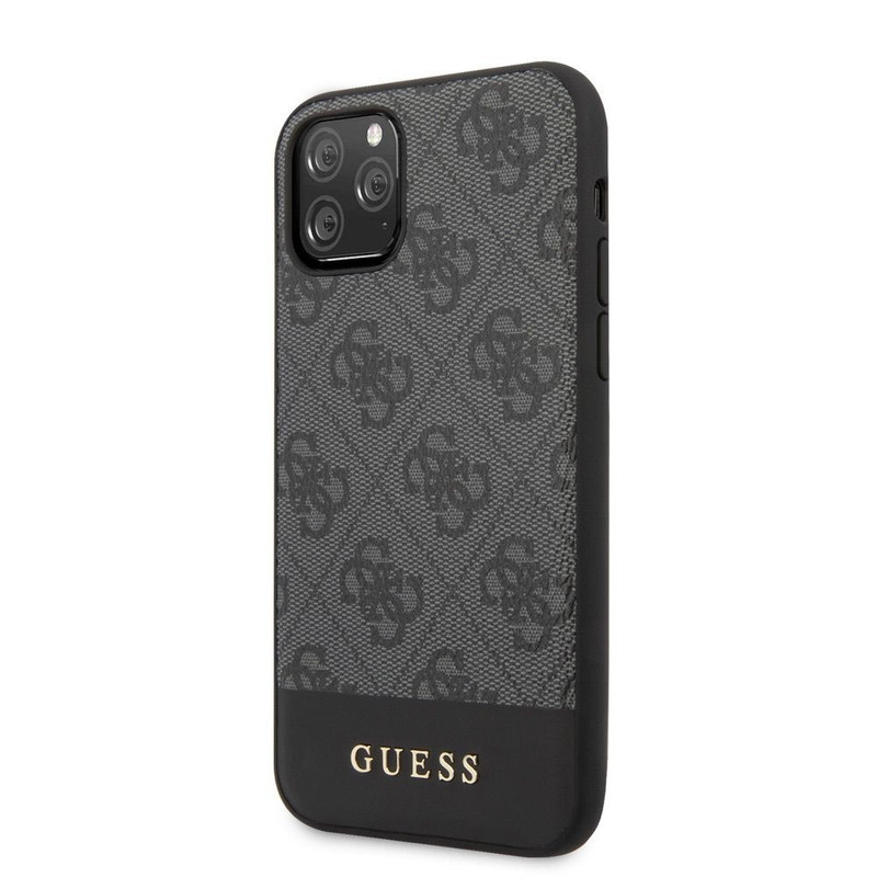 

Чехол Guess с надписью внизу для iPhone 13, черный, 13