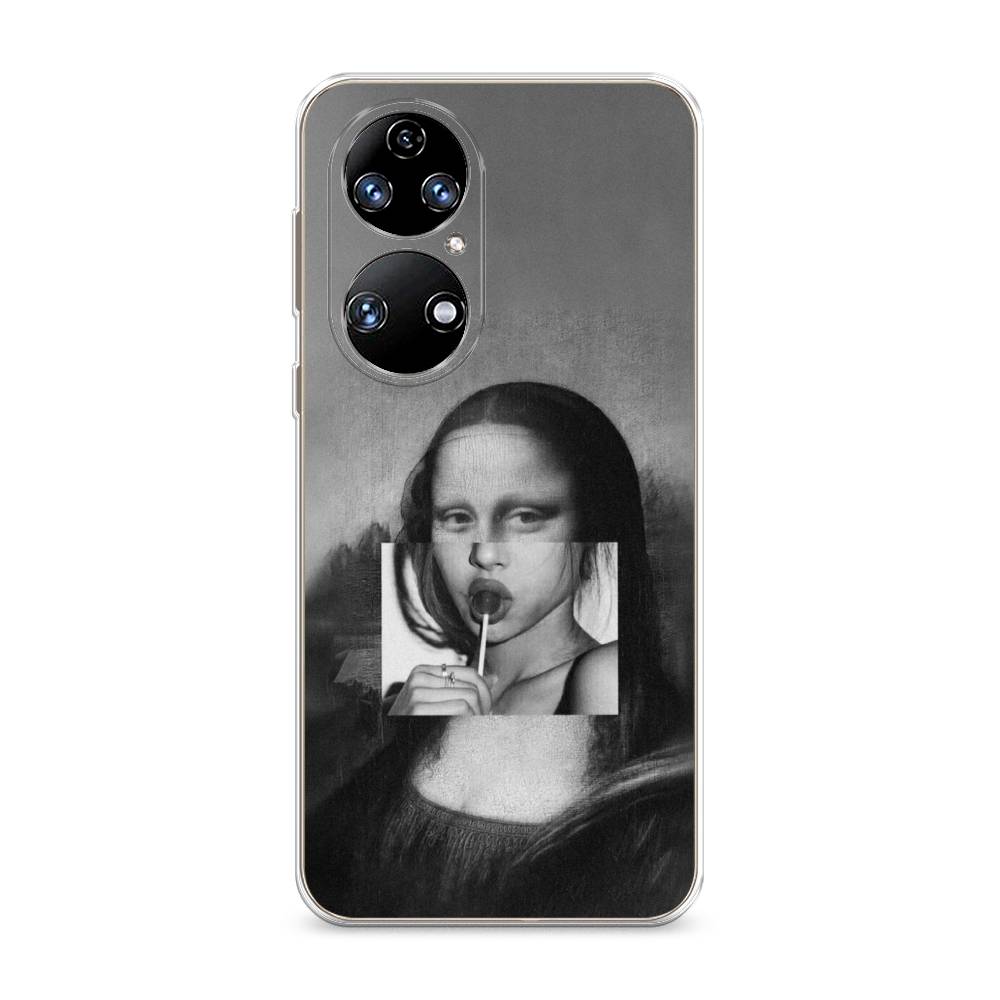 фото Чехол awog "mona lisa sucking lollipop" для huawei p50