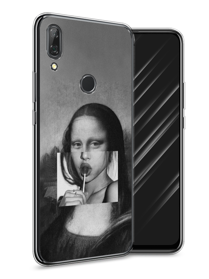 

Чехол Awog на Huawei P Smart Z "Mona Lisa sucking lollipop", Серый, 69450-9