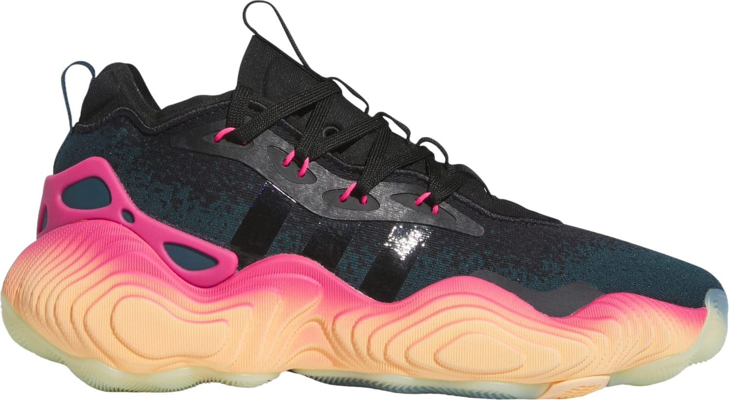 

Кроссовки мужские Adidas TRAE YOUNG 3 черные 9 UK, Черный, TRAE YOUNG 3