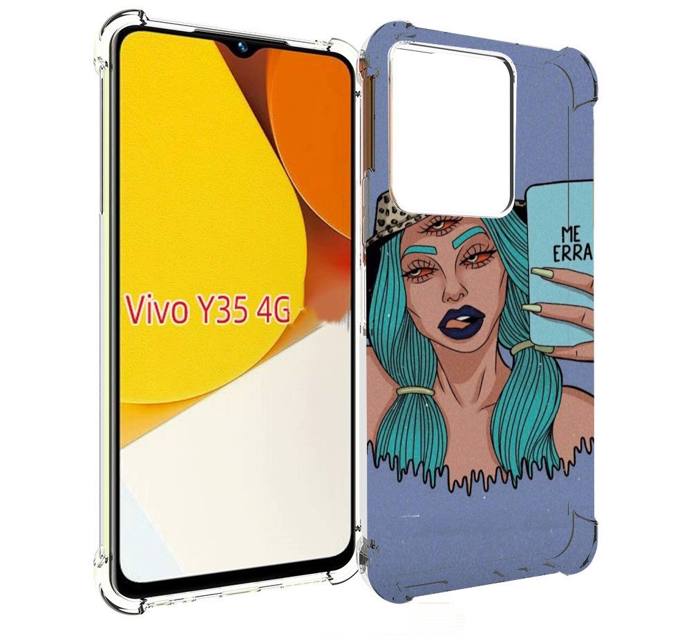 

Чехол MyPads ME Erra женский для Vivo Y35 4G 2022 / Vivo Y22, Прозрачный, Tocco