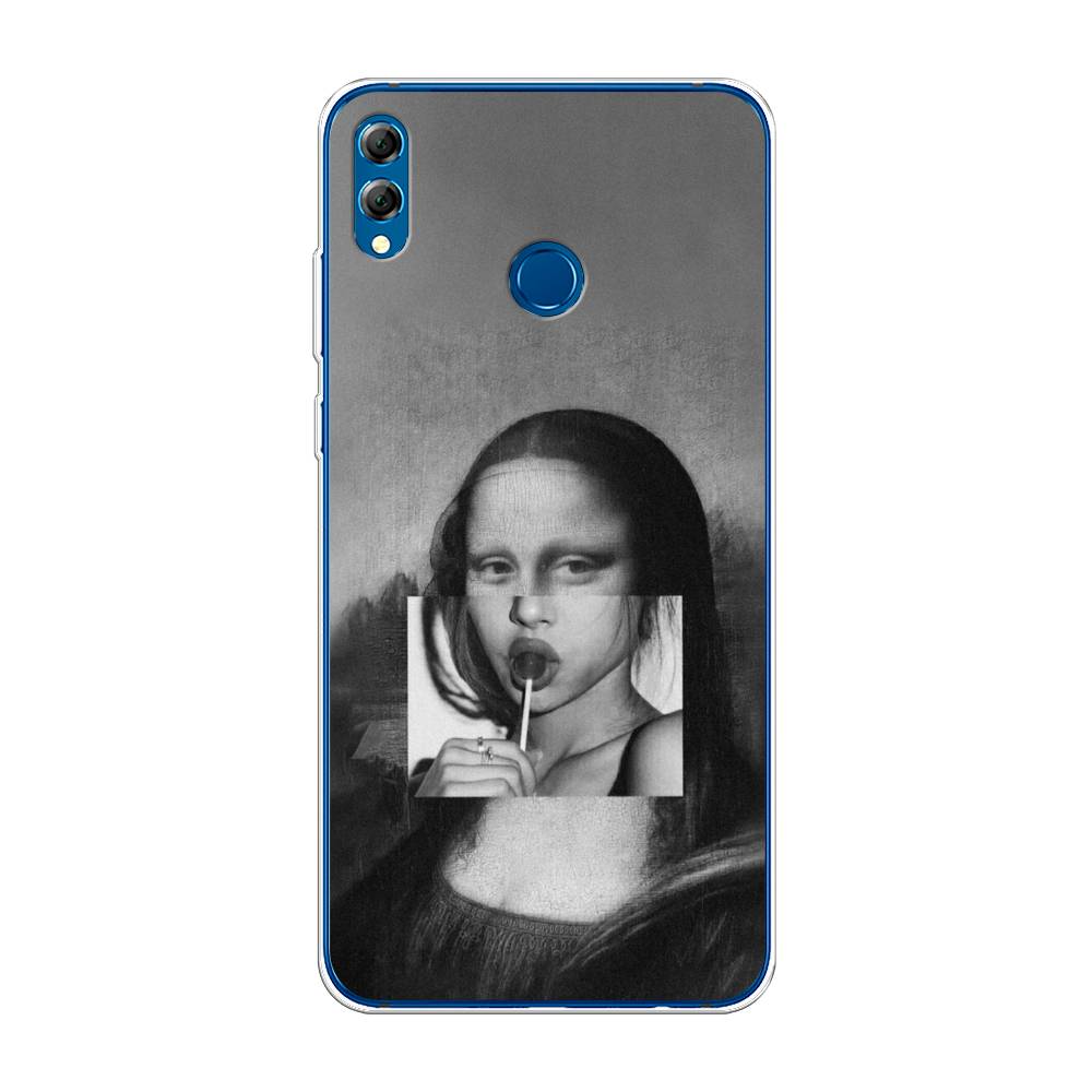 

Чехол Awog на Honor 8X Max "Mona Lisa sucking lollipop", Серый, 66550-9