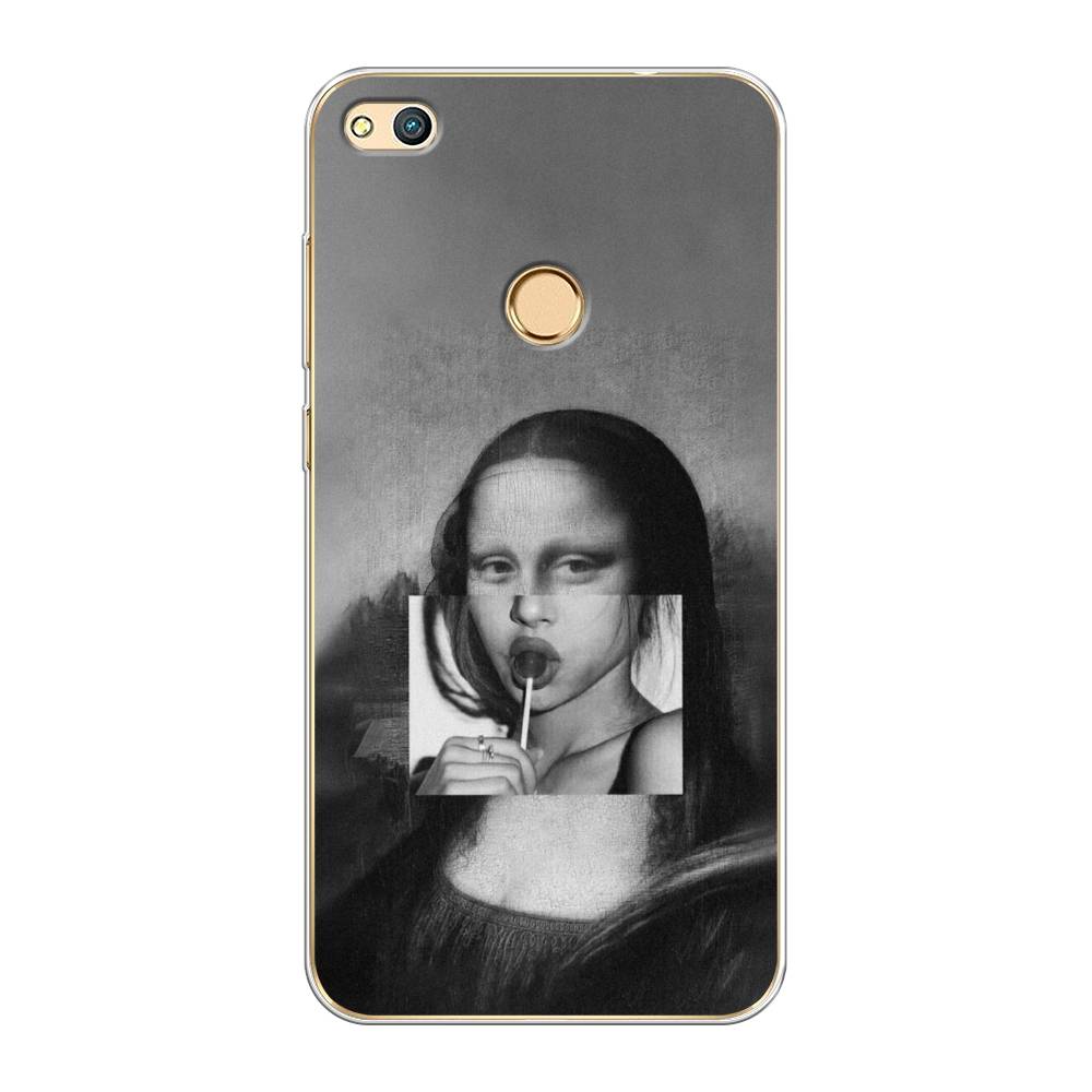 

Чехол Awog на Honor 8 Lite "Mona Lisa sucking lollipop", Серый, 63950-9