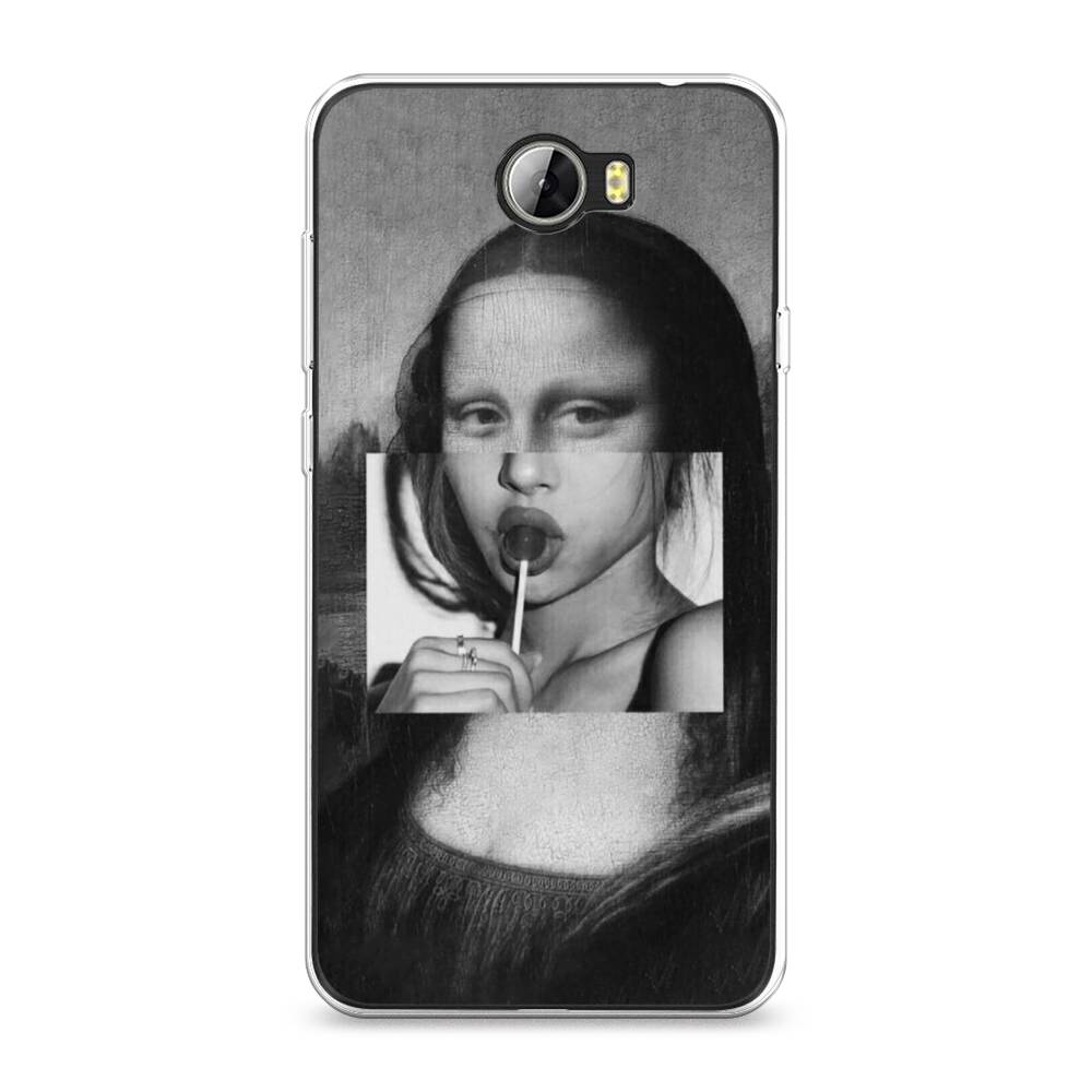 

Чехол Awog на Honor 5A "Mona Lisa sucking lollipop", Серый, 60350-9
