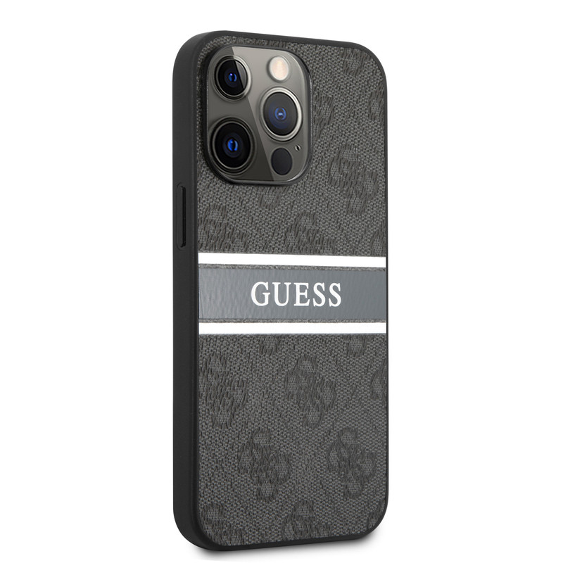 

Чехол Guess с надписью посередине для iPhone 13, черный, 13