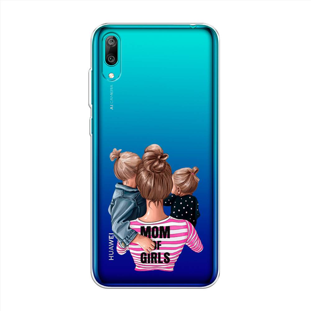 фото Чехол awog "mom of girls" для huawei y7 prime 2019