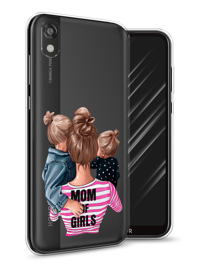 

Чехол Awog на Huawei Y5 2019 "Mom of Girls", Синий;розовый;черный, 69050-6