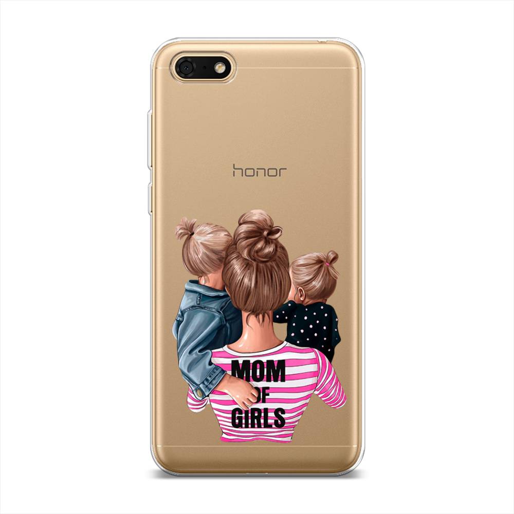 

Чехол Awog на Huawei Y5 2018 "Mom of Girls", Синий;розовый;черный, 65950-6