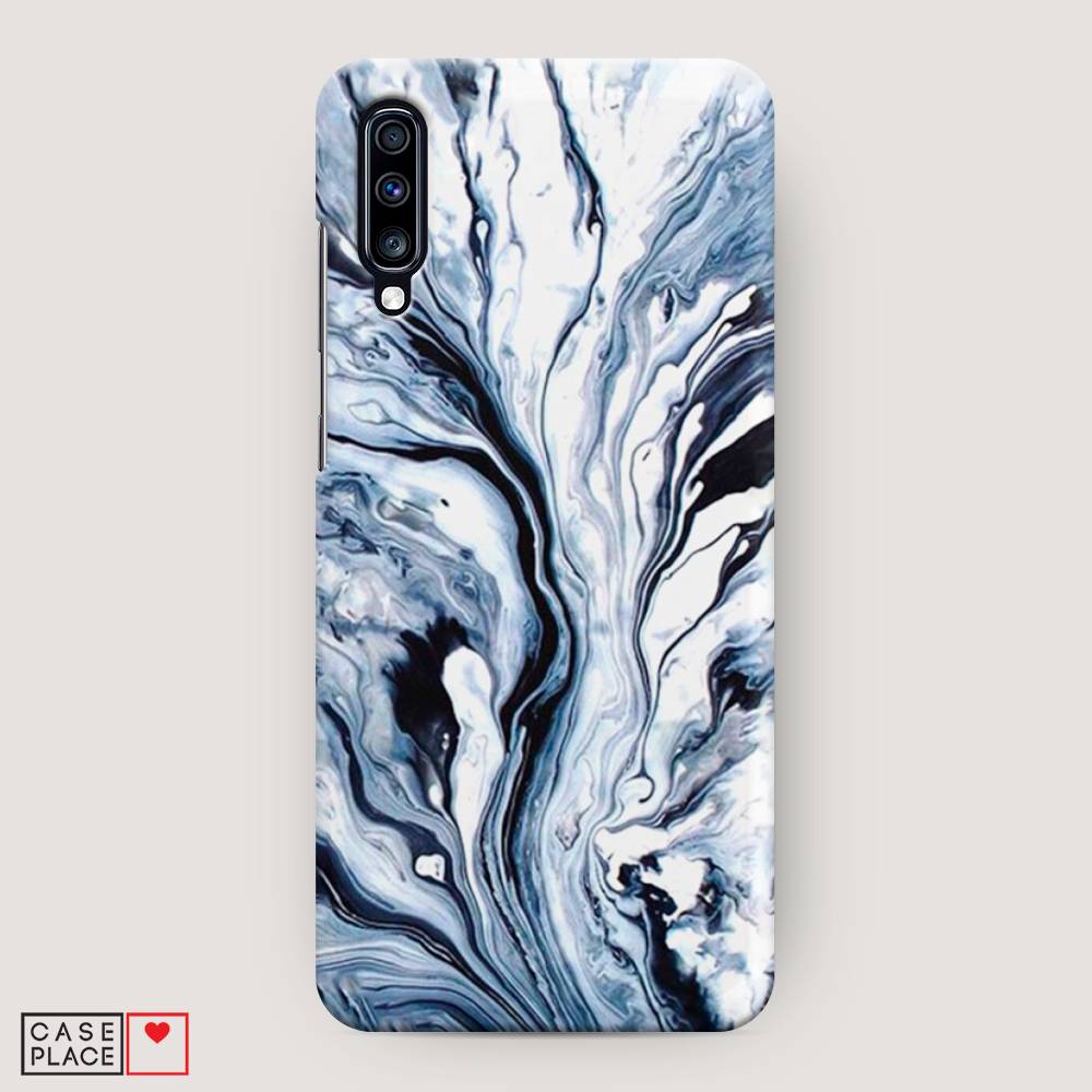 

Пластиковый чехол "Голубой минерал мрамор" на Samsung Galaxy A70, 28120-2