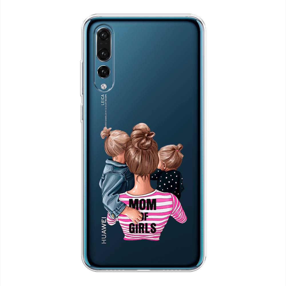 

Чехол Awog на Huawei P20 Pro "Mom of Girls", Синий;розовый;черный, 65050-6