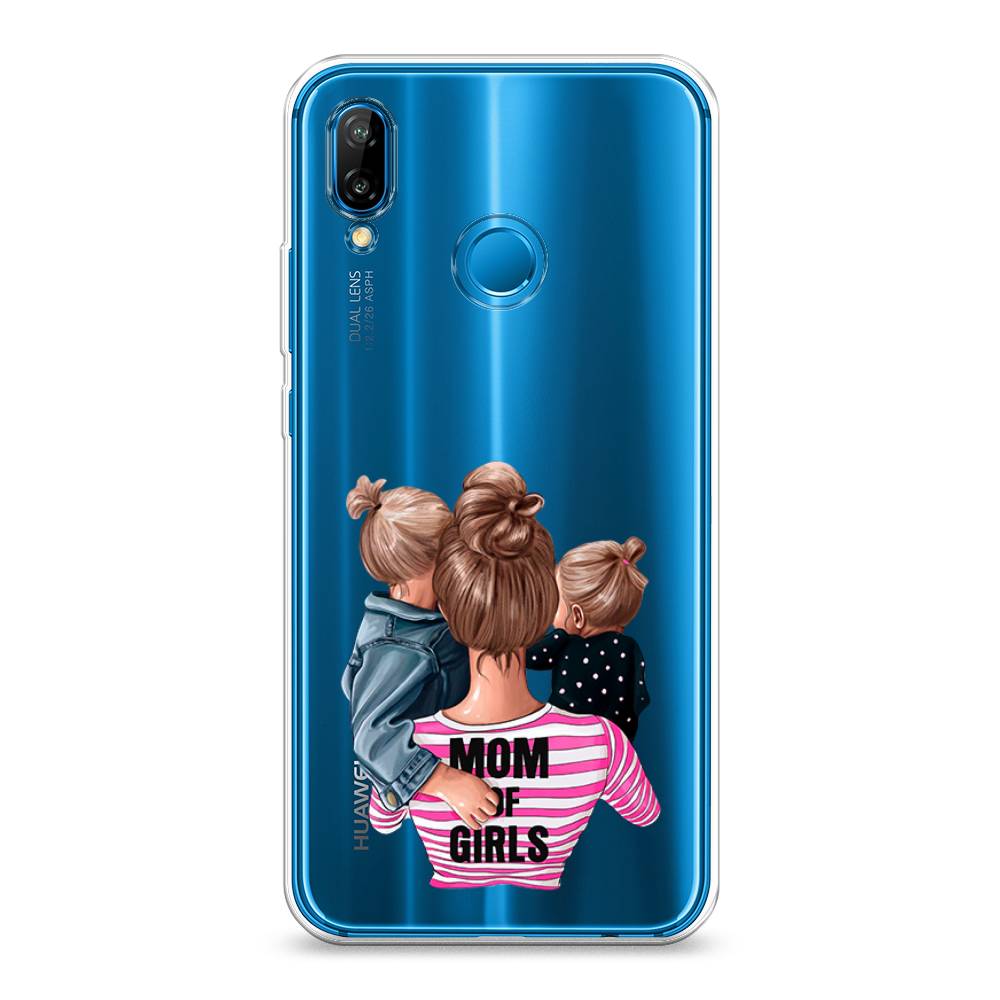 

Чехол Awog на Huawei P20 Lite "Mom of Girls", Синий;розовый;черный, 64450-6