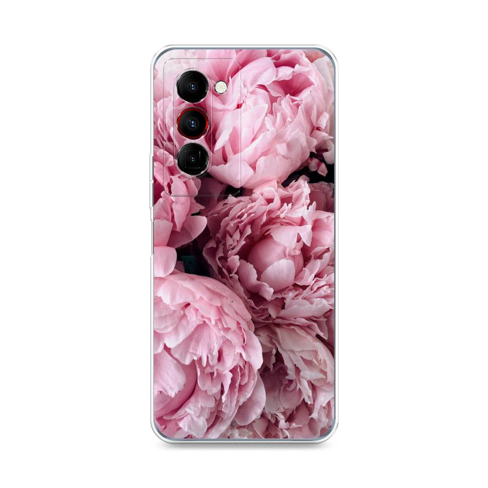 

Чехол Awog на Tecno Camon 18 Premier "Нежные пионы", Разноцветный, 300850-8