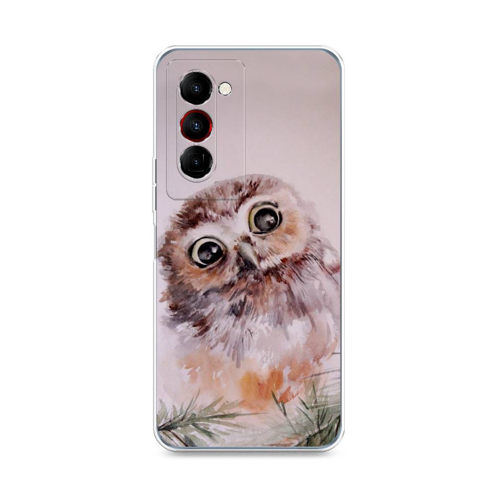 

Чехол Awog на Tecno Camon 18 Premier "Сова на розовом", Разноцветный, 300850-1