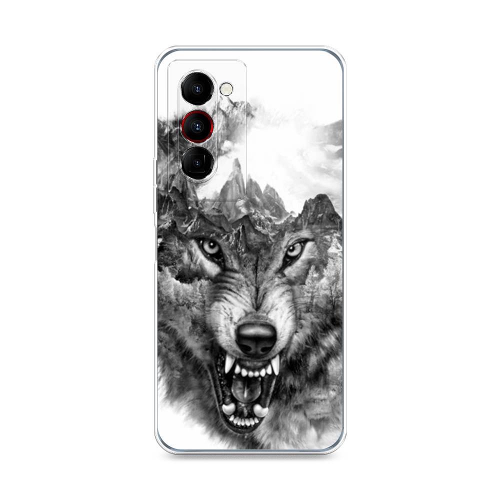 

Чехол Awog на Tecno Camon 18 Premier "Волк в горах", Разноцветный, 300850-1