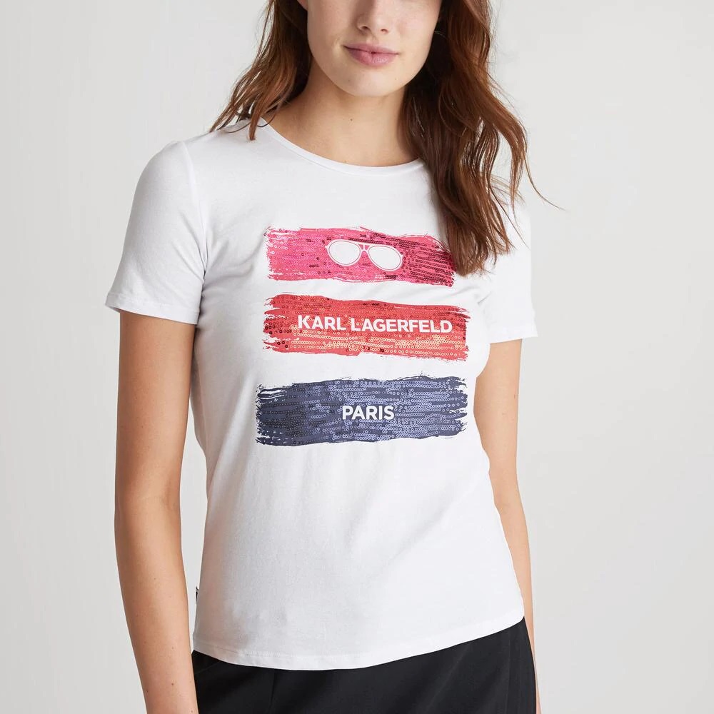 

Футболка женская Karl Lagerfeld 102865 белая L, Белый, 102865