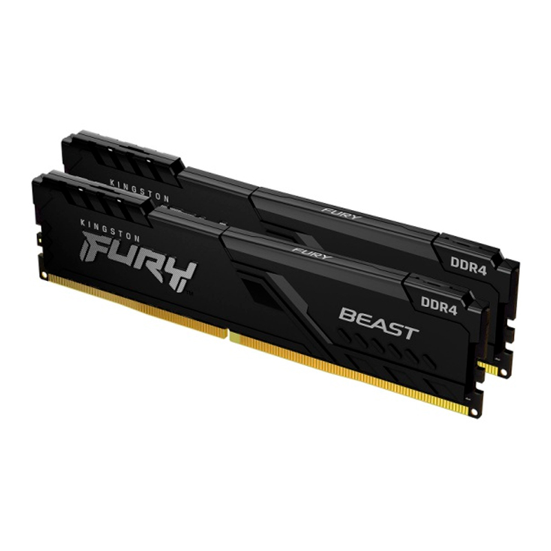 Оперативная память Kingston Fury Beast Black 8Gb DDR4 2666MHz (KF426C16BBK2/8) (2x4Gb KIT)