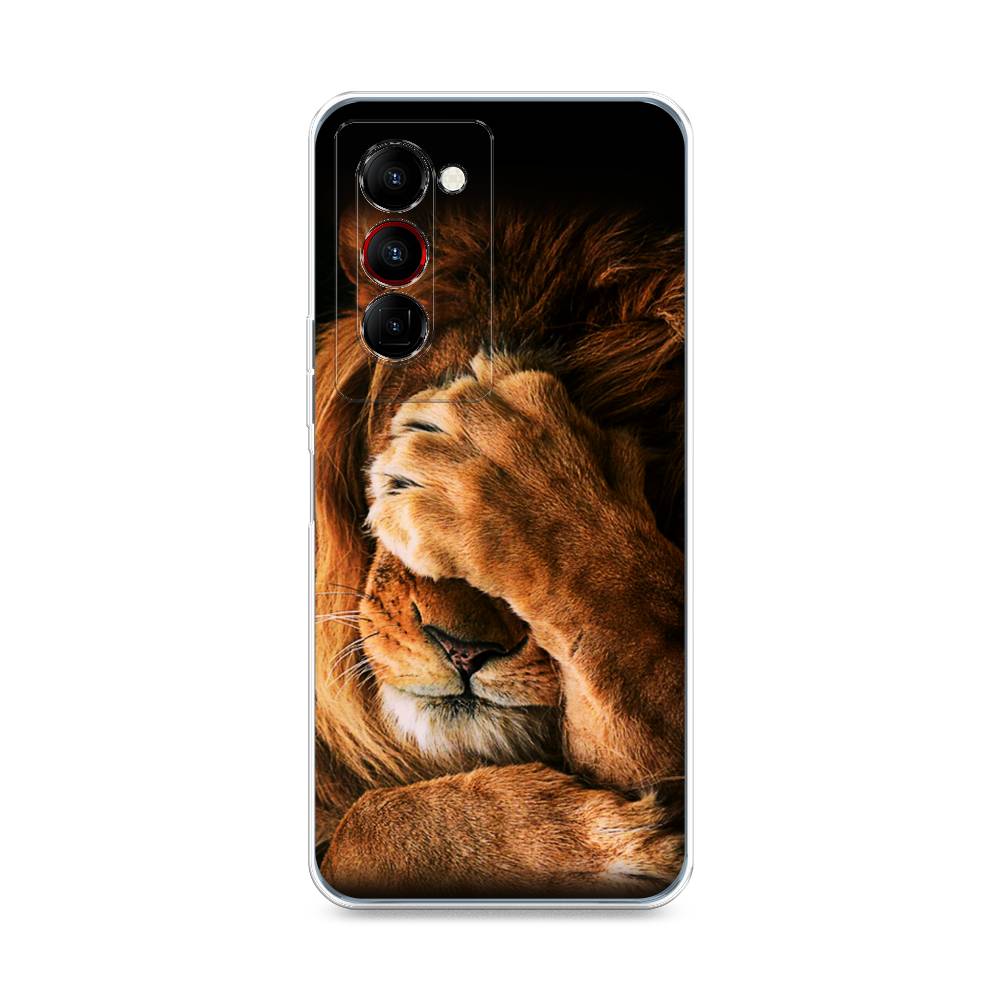 

Чехол Awog на Tecno Camon 18 Premier "Львиный стыд", Разноцветный, 300850-1