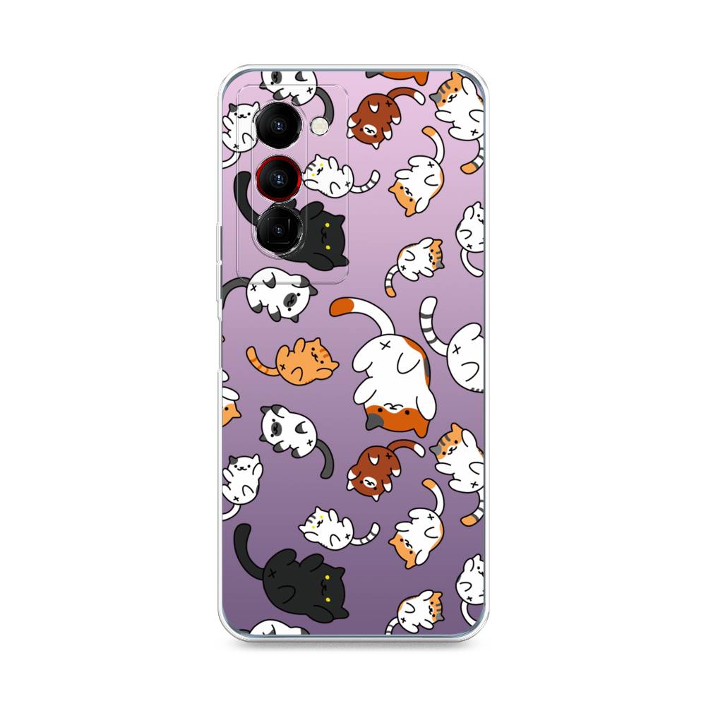 

Чехол Awog на Tecno Camon 18 Premier "Котопад", Разноцветный, 300850-7