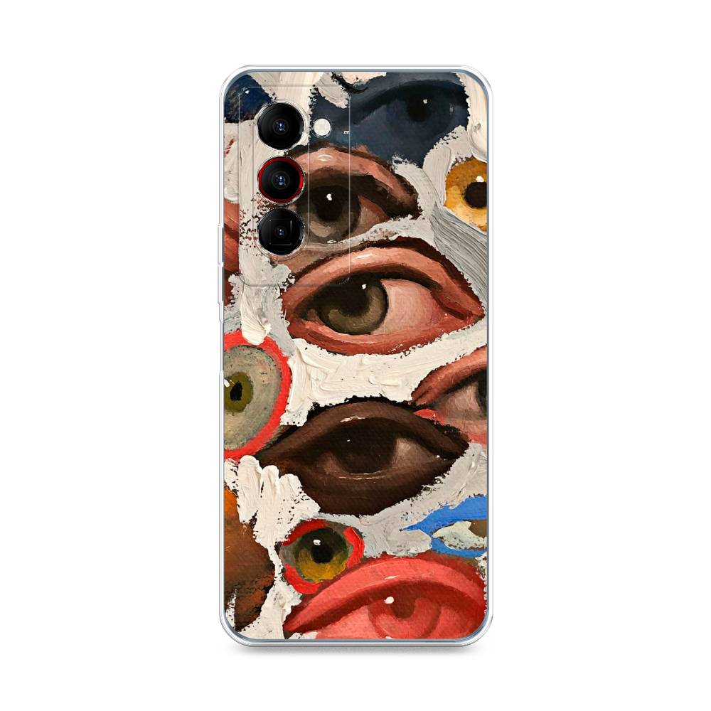 

Чехол Awog на Tecno Camon 18 Premier "Глаза масляная живопись", Разноцветный, 300850-7