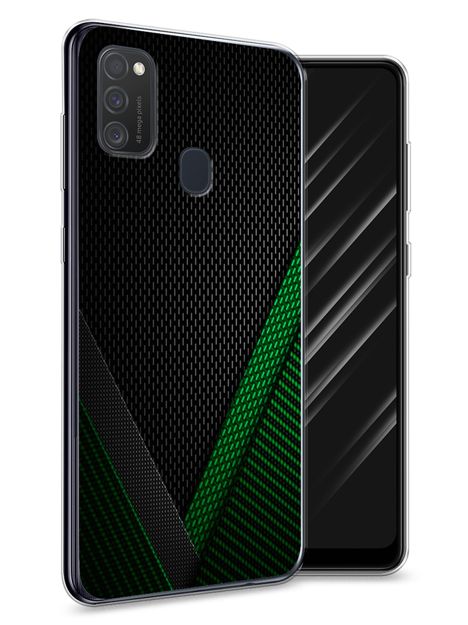

Чехол Awog на Samsung Galaxy M21/M30s "Зеленый карбон", Разноцветный, 29750-3