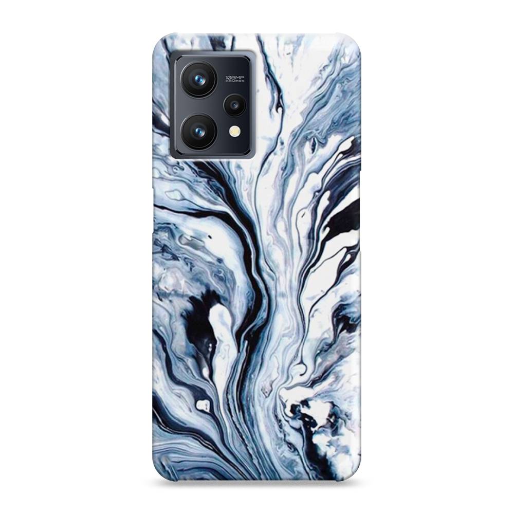 

Пластиковый чехол "Голубой минерал мрамор" на Realme 9 Pro Plus, 258720-2