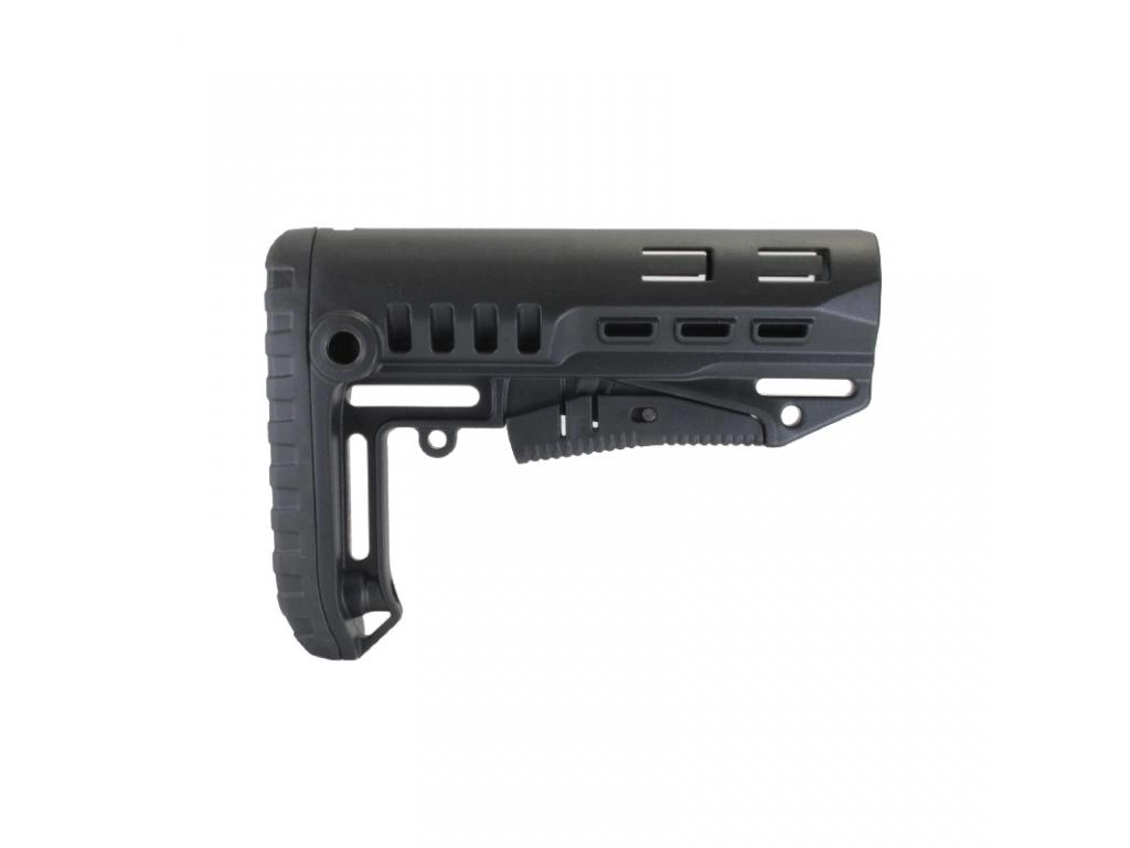 Телескопический приклад DLG Tactical TBS Compact на трубку Mil-spec, черный