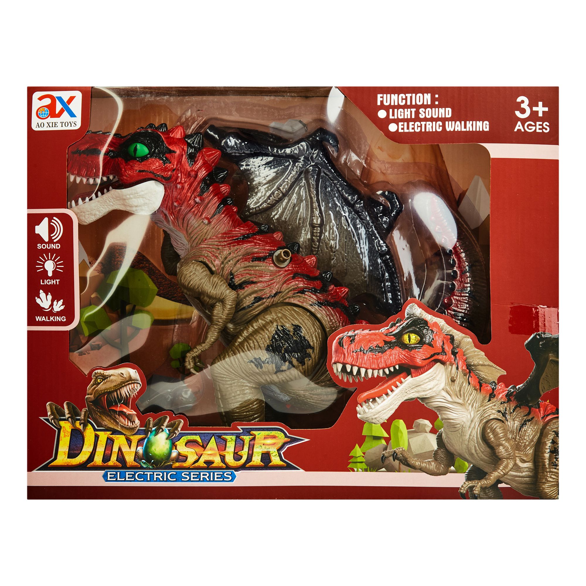 

Игровая фигурка Ao Xie Toys Динозавр со светом и звуком 21 см в ассортименте