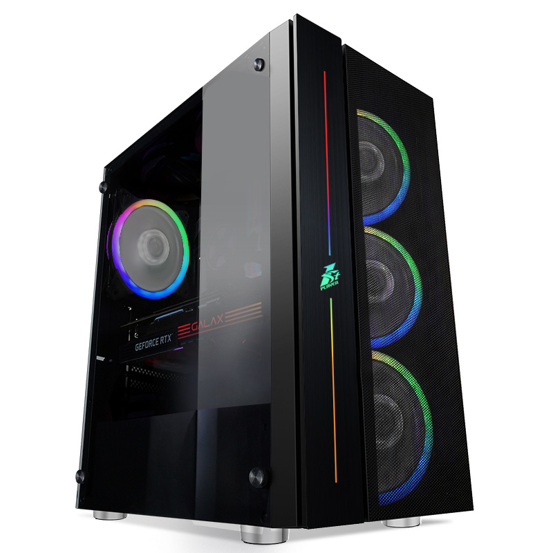 

Корпус 1stPlayer BLACK.SIR B7 Tempered Glass B7-4M2 Black без БП, FP-B7-4M2