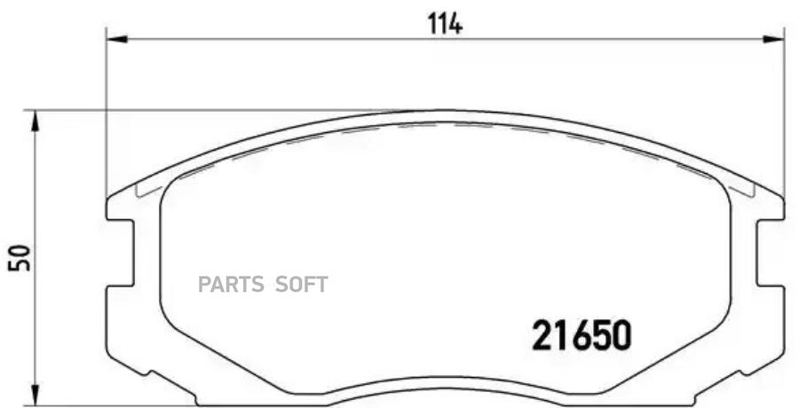 

Тормозные колодки brembo передние P54015