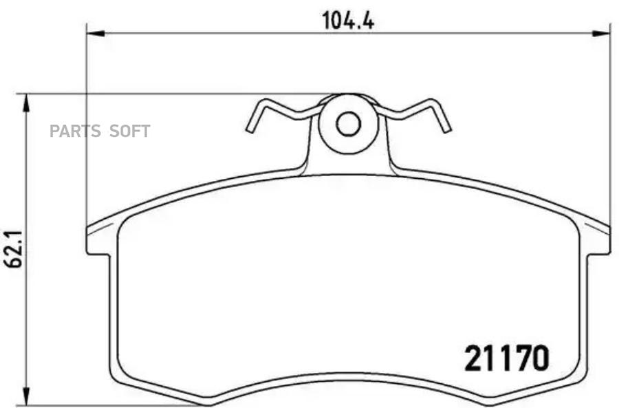 

Тормозные колодки brembo передние P41003
