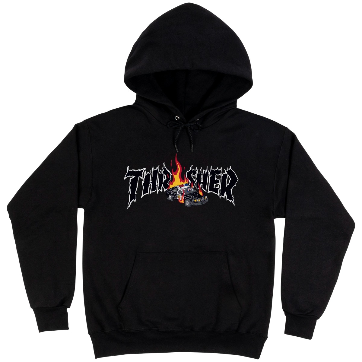 Худи мужское Thrasher Cop Car Hood черное L