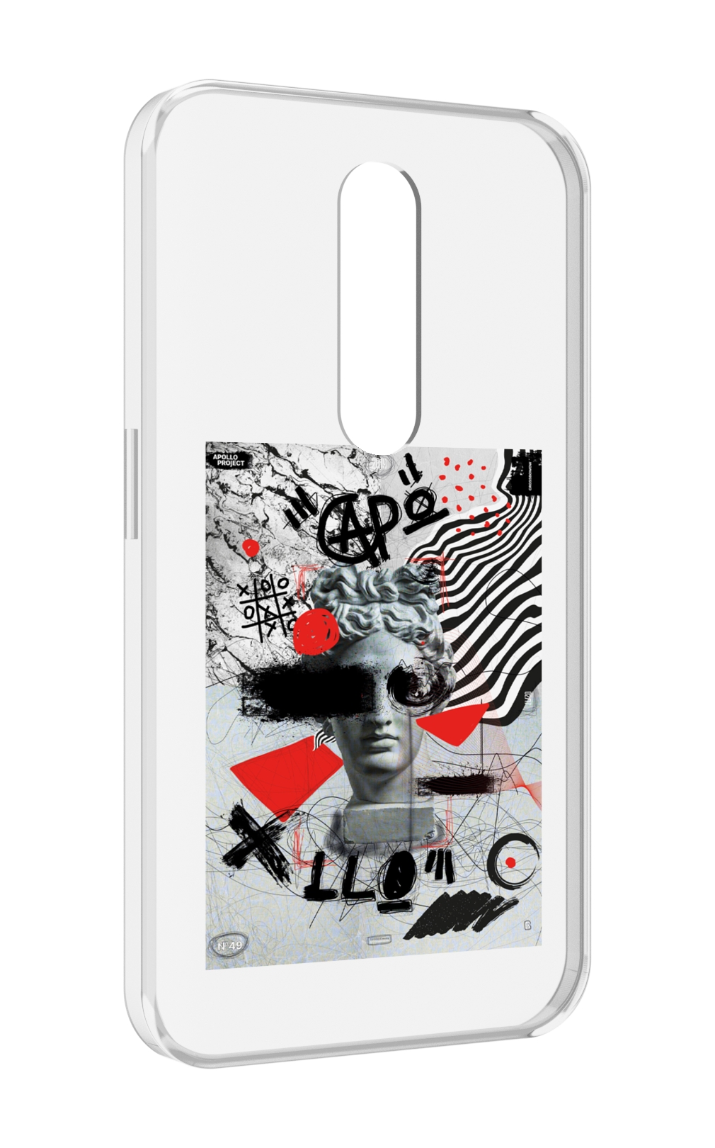 

Чехол MyPads стрит арт статуя для Motorola Moto X Force (XT1585 / XT1581), Прозрачный, Tocco
