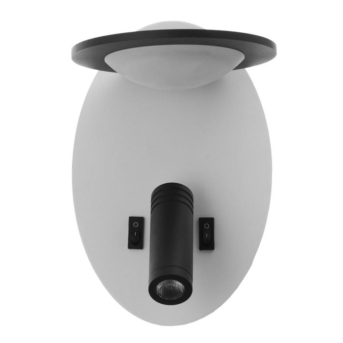 

Бра 85106/2 LED 5+3Вт 4000К USB белый-черный 13х15х20 см