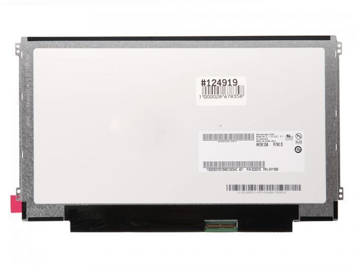 

Матрица AU Optronics 11.6 Matte B116XW03 V.1, WXGA HD 1366x768, 40L, cветодиодная (LED), B116XW03 V.1