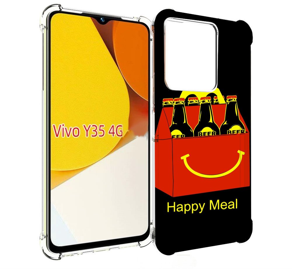 

Чехол MyPads Happy Meal для Vivo Y35 4G 2022 / Vivo Y22, Прозрачный, Tocco