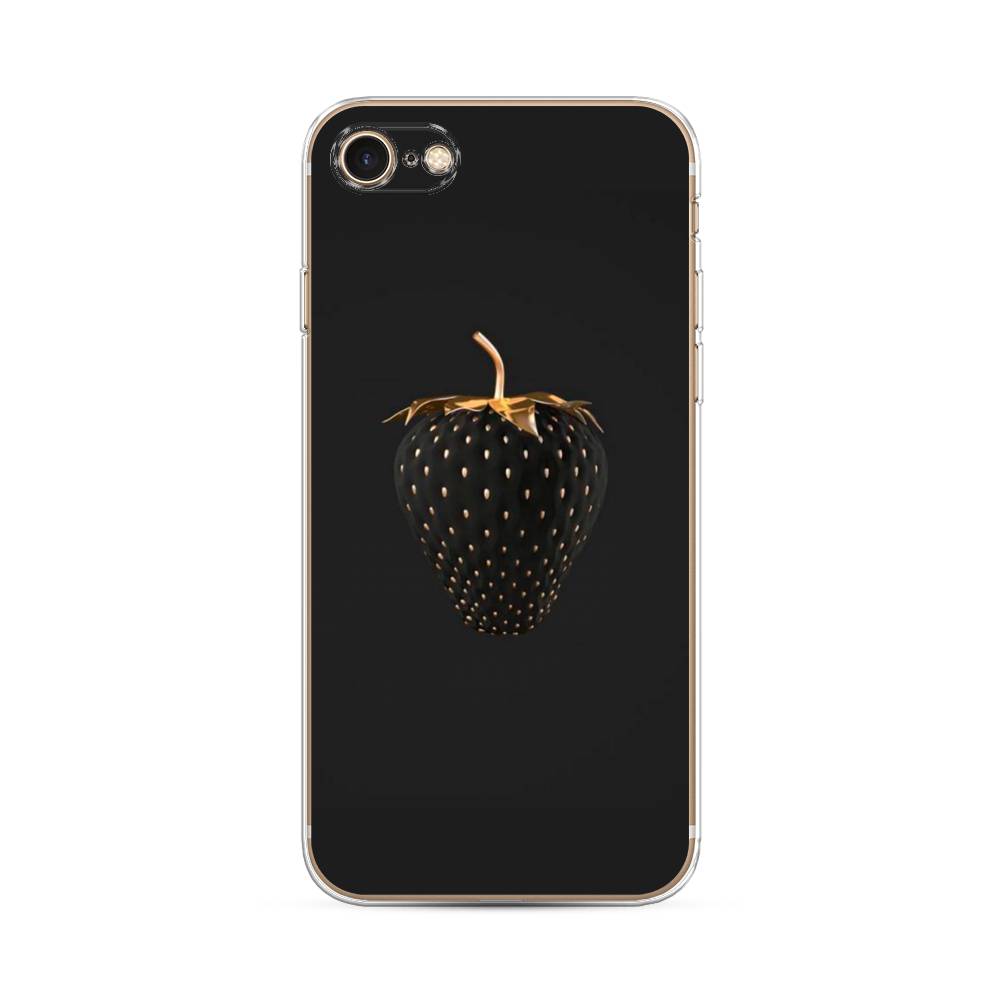 

Чехол Awog на Apple iPhone 8 / Айфон 8 "Черно-золотая клубника", Разноцветный, 10850-10