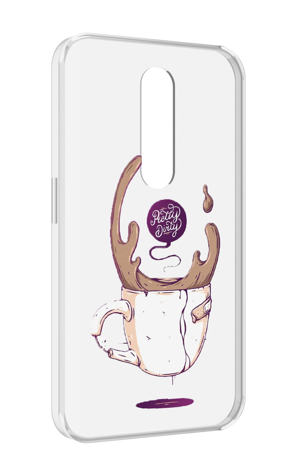 

Чехол MyPads сломанный стаканчик для Motorola Moto X Force (XT1585 / XT1581), Прозрачный, Tocco