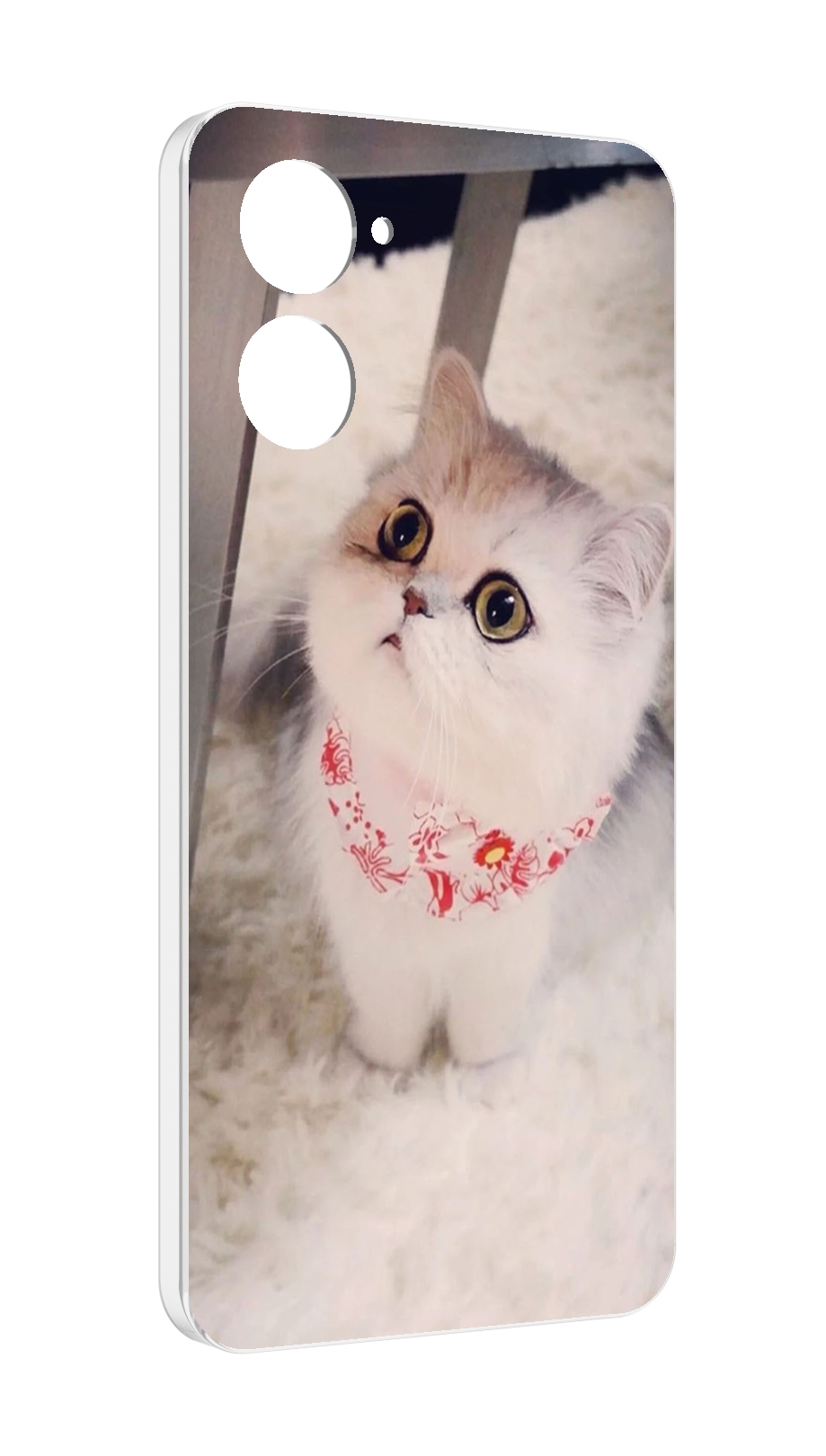 

Чехол MyPads Котеночек женский для Realme 10S противоударный, Tocco