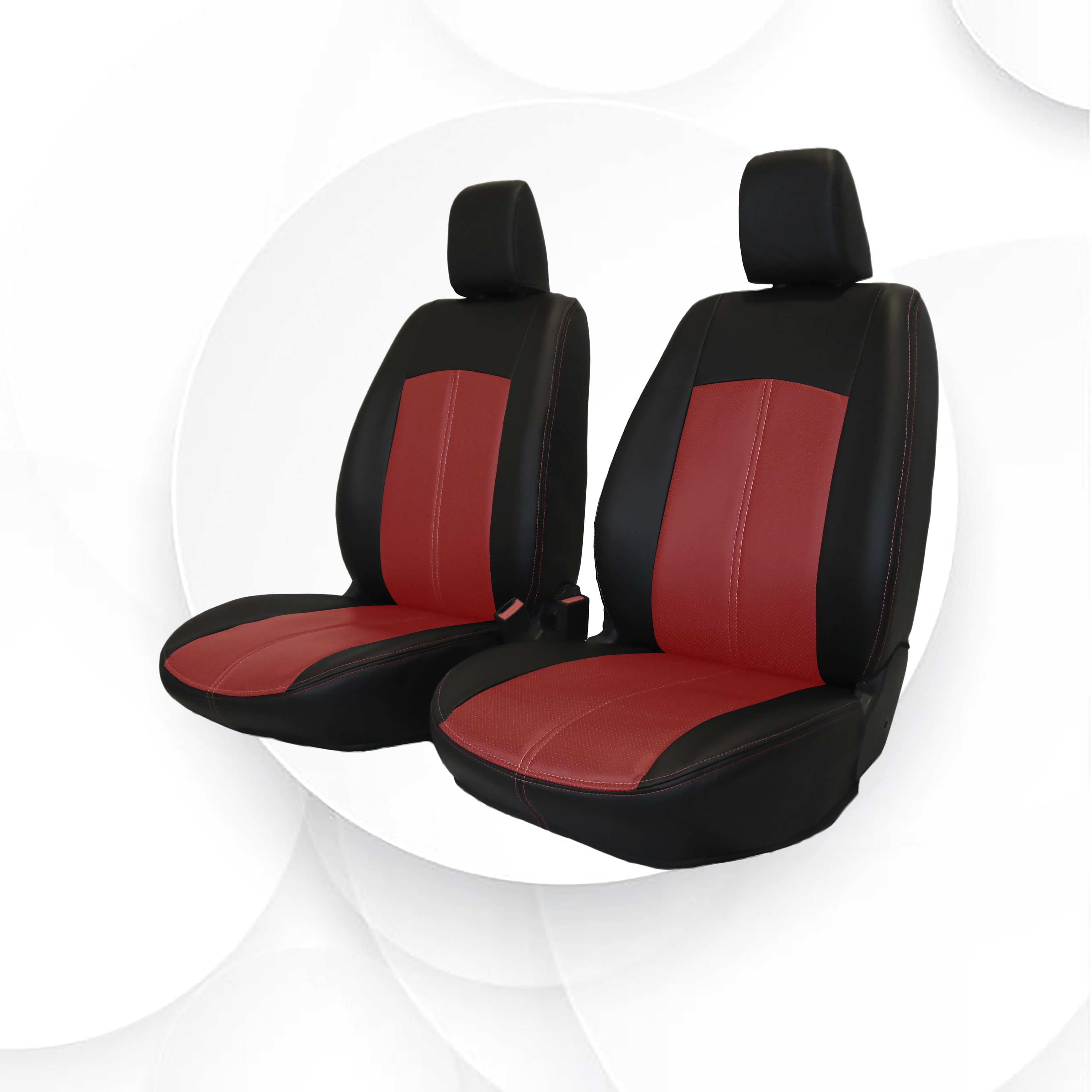 

Чехлы Kia Seltos экокожа ромб красная строчка черные Ростов