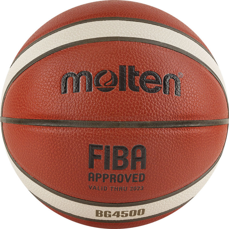 фото Мяч баскетбольный molten b6g4500 р.6, fiba appr, 12 пан, синт. кожа, нейл.кор, кор-беж-чер