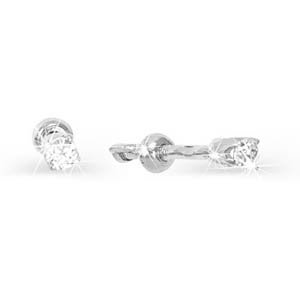 

Серьги из серебра с фианитом ЯХОНТ Ювелирный 131507, 131507